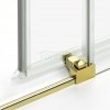 NEW TRENDY Kabina prysznicowa drzwi podwójne przesuwne PRIME LIGHT GOLD 90x70x200 D-0418A/D-0415A